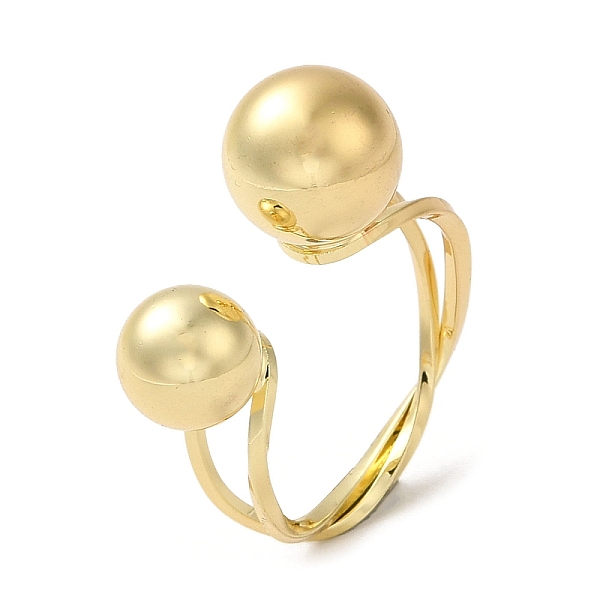 PandaHall Brass Open Cuff Rings, Ball Rings for Women, Real 18K Gold Plated, 2.5~6mm, Inner Diameter: 18mm Brass Round
PandaHall Brass Open Cuff Rings, Ball Rings for Women, Real 18K Gold Plated, 2.5~6mm, Inner Diameter: 18mm Brass Round