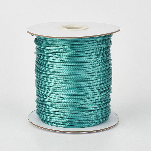PandaHall Eco-Friendly Korean Waxed Polyester Cord, Light Sea Green, 0.8mm, about 174.97 yards(160m)/roll Waxed Polyester Cord Round Green
PandaHall Eco-Friendly Korean Waxed Polyester Cord, Light Sea Green, 0.8mm, about 174.97 yards(160m)/roll Waxed Polyester Cord Round Green
