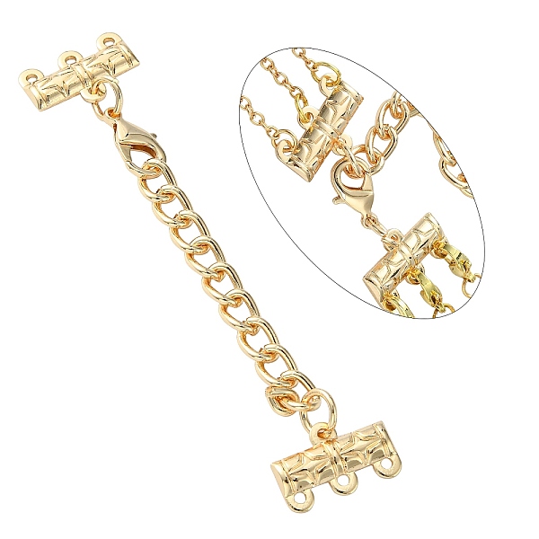PandaHall Iron Chain Extender, Necklace Layering Clasps, with 3-Strand Cord Ends and Lobster Claw Clasp, Golden, 51mm, Hole: 2mm, End Chain...
PandaHall Iron Chain Extender, Necklace Layering Clasps, with 3-Strand Cord Ends and Lobster Claw Clasp, Golden, 51mm, Hole: 2mm, End Chain...
