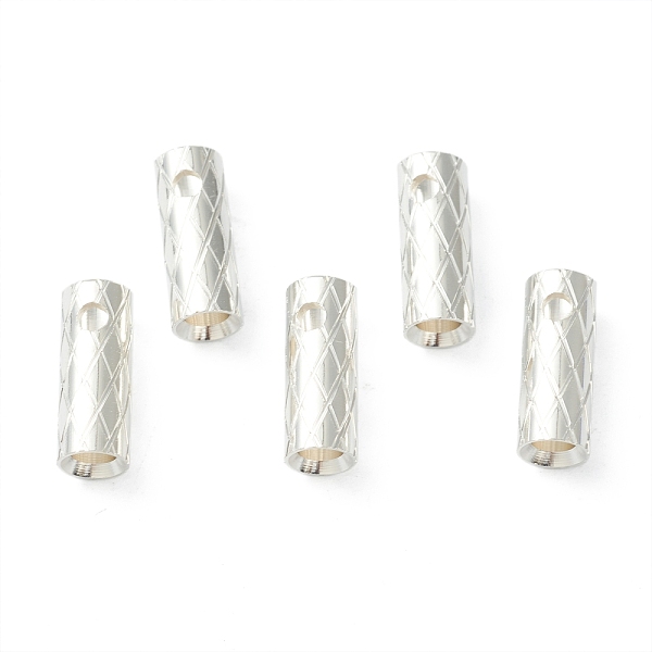 PandaHall Brass Tube Beads, Long-Lasting Plated, Textured Tube, 925 Sterling Silver Plated, 12x5mm, Hole: 3mm and 0.9mm Brass Tube
PandaHall Brass Tube Beads, Long-Lasting Plated, Textured Tube, 925 Sterling Silver Plated, 12x5mm, Hole: 3mm and 0.9mm Brass Tube
