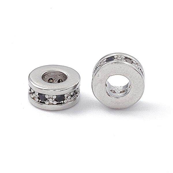 PandaHall Brass Spacer Beads, with Jet Rhinestone, Flat Round, Platinum, 7x3~3.7mm, Hole: 3.4mm Brass+Rhinestone Flat Round Black
PandaHall Brass Spacer Beads, with Jet Rhinestone, Flat Round, Platinum, 7x3~3.7mm, Hole: 3.4mm Brass+Rhinestone Flat Round Black