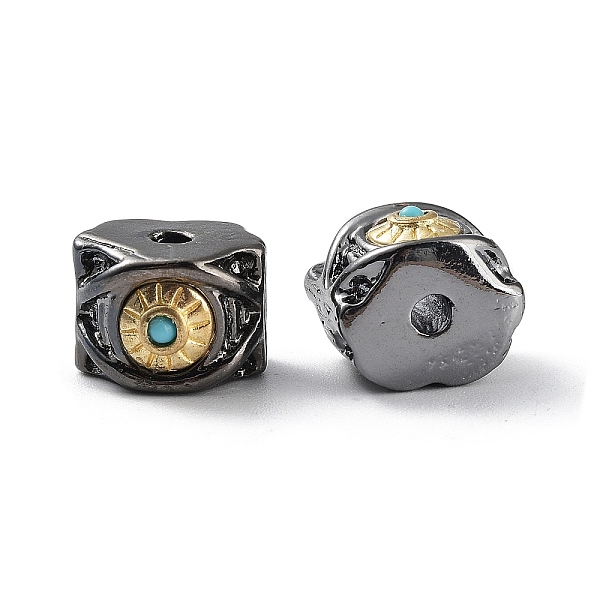 PandaHall Brass Beads, with Resin, Eye, Gunmetal & Golden, 8x11x9mm, Hole: 2mm Brass Eye
PandaHall Brass Beads, with Resin, Eye, Gunmetal & Golden, 8x11x9mm, Hole: 2mm Brass Eye