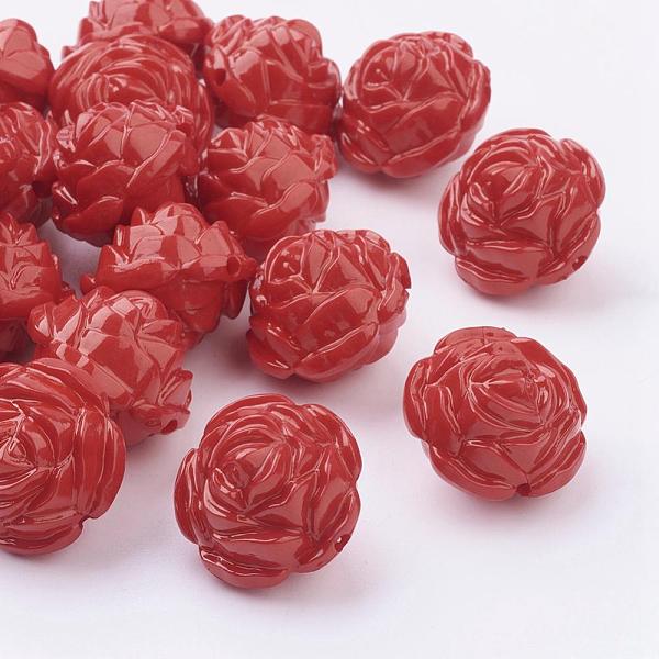 PandaHall Opaque Acrylic Beads, Flower, Red, about 24mm long, 24mm wide, 20mm thick, Hole: 2mm, about 99pcs/500g Acrylic Flower Red
PandaHall Opaque Acrylic Beads, Flower, Red, about 24mm long, 24mm wide, 20mm thick, Hole: 2mm, about 99pcs/500g Acrylic Flower Red