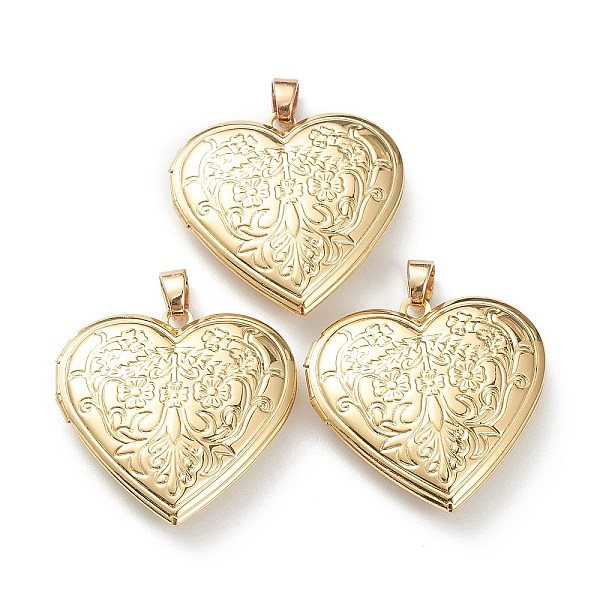 PandaHall Brass Locket Pendants, Photo Frame Pendants for Necklaces, Long-Lasting Plated, Heart, Real 18K Gold Plated, 29x28.5x7mm, Hole...
PandaHall Brass Locket Pendants, Photo Frame Pendants for Necklaces, Long-Lasting Plated, Heart, Real 18K Gold Plated, 29x28.5x7mm, Hole...