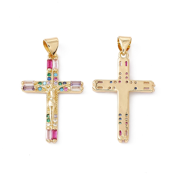 PandaHall Rack Plating Brass Micro Pave Cubic Zirconia Pendants, Cadmium Free & Nickel Free & Lead Free, Real 18K Gold Plated, Crucifix...
PandaHall Rack Plating Brass Micro Pave Cubic Zirconia Pendants, Cadmium Free & Nickel Free & Lead Free, Real 18K Gold Plated, Crucifix...