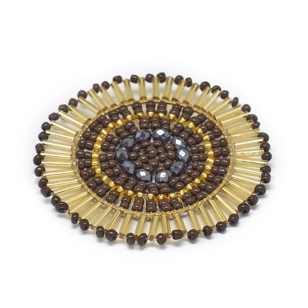 PandaHall Handmade Woven Big Pendants, with Glass Beads and Golden Tone 304 Stainless Steel Findings, Flat Round, Coconut Brown, 51~52x4mm...
PandaHall Handmade Woven Big Pendants, with Glass Beads and Golden Tone 304 Stainless Steel Findings, Flat Round, Coconut Brown, 51~52x4mm...