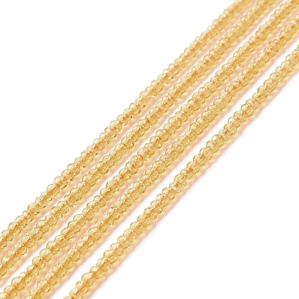 PandaHall Transparent Glass Beads Strands, Faceted, Round, Goldenrod, 2mm, Hole: 0.6mm, about 182~201pcs/strand, 14.57~15.24 inch..., Gold
PandaHall Transparent Glass Beads Strands, Faceted, Round, Goldenrod, 2mm, Hole: 0.6mm, about 182~201pcs/strand, 14.57~15.24 inch..., Gold