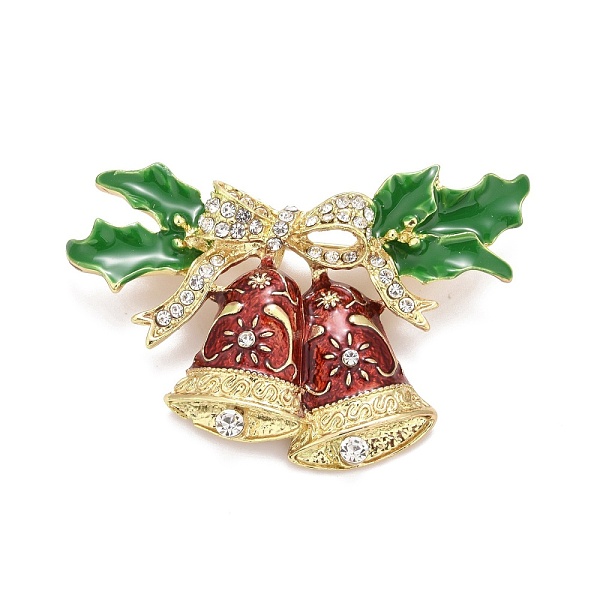 PandaHall Colorful Enamel Christmas Bell Brooch with Crystal Rhinestone, Alloy Badge for Backpack Clothes, Golden, 42x66x12.5mm...
PandaHall Colorful Enamel Christmas Bell Brooch with Crystal Rhinestone, Alloy Badge for Backpack Clothes, Golden, 42x66x12.5mm...