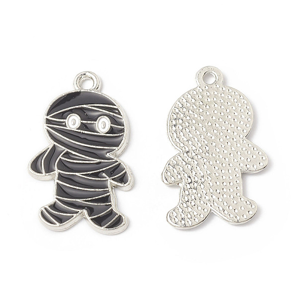 PandaHall Alloy Enamel Pendants, Mummy Charm, Platinum, 26x15.5x1.3mm, Hole: 1.6mm Alloy+Enamel Others Black
PandaHall Alloy Enamel Pendants, Mummy Charm, Platinum, 26x15.5x1.3mm, Hole: 1.6mm Alloy+Enamel Others Black