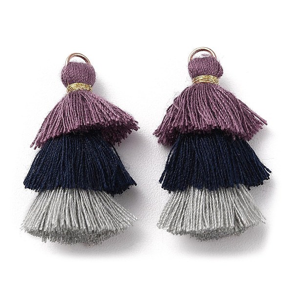 PandaHall Polycotton Tassel Pendant Decorations, with Iron Loops, Old Rose, 34~45x4~5mm, Hole: 3mm Polycotton
PandaHall Polycotton Tassel Pendant Decorations, with Iron Loops, Old Rose, 34~45x4~5mm, Hole: 3mm Polycotton