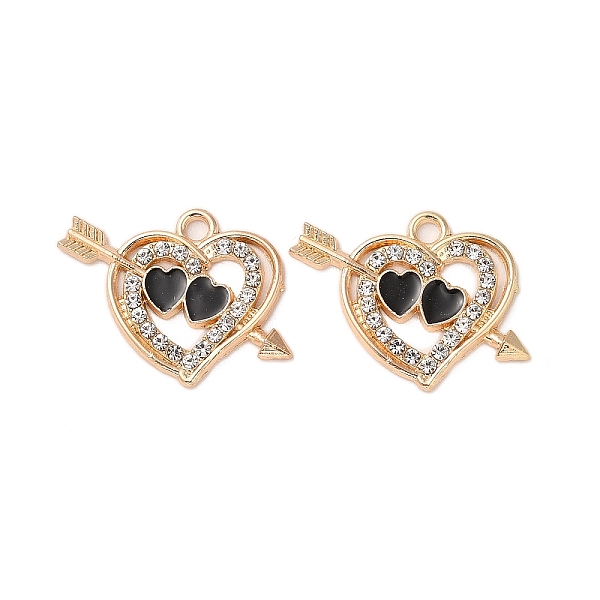 PandaHall Alloy Enamel Pendant, with Crystal Rhinestone, Heart with Arrow Charms, Golden, 17.5x23.5x2mm, Hole: 2mm Alloy Rhinestone+Enamel...
PandaHall Alloy Enamel Pendant, with Crystal Rhinestone, Heart with Arrow Charms, Golden, 17.5x23.5x2mm, Hole: 2mm Alloy Rhinestone+Enamel...