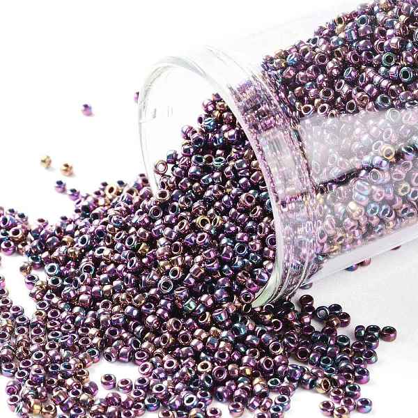 PandaHall TOHO Round Seed Beads, Japanese Seed Beads, (515) Plum Gold Iris Metallic, 15/0, 1.5mm, Hole: 0.7mm, about 3000pcs/bottle..., Purple
PandaHall TOHO Round Seed Beads, Japanese Seed Beads, (515) Plum Gold Iris Metallic, 15/0, 1.5mm, Hole: 0.7mm, about 3000pcs/bottle..., Purple