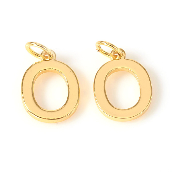 PandaHall Brass Charms, with Jump Rings, Letter, Real 18K Gold Plated, Letter.O, O: 10x7.5x1mm, Hole: 2.5mm Brass Letter O
PandaHall Brass Charms, with Jump Rings, Letter, Real 18K Gold Plated, Letter.O, O: 10x7.5x1mm, Hole: 2.5mm Brass Letter O