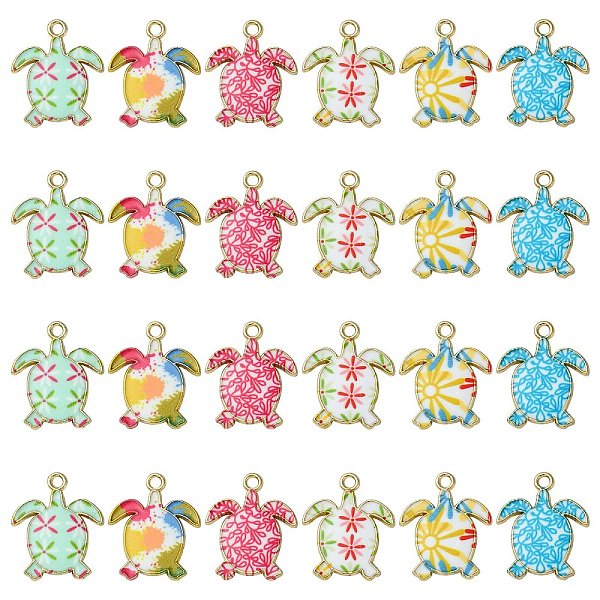 PandaHall 30Pcs 6 Styles Alloy Enamel Pendants, Light Gold, Tortoise Charm, Mixed Color, 21.5x18x1.5mm, Hole: 1.8mm, 5pcs/style Alloy+Enamel..., Multicolor
PandaHall 30Pcs 6 Styles Alloy Enamel Pendants, Light Gold, Tortoise Charm, Mixed Color, 21.5x18x1.5mm, Hole: 1.8mm, 5pcs/style Alloy+Enamel..., Multicolor