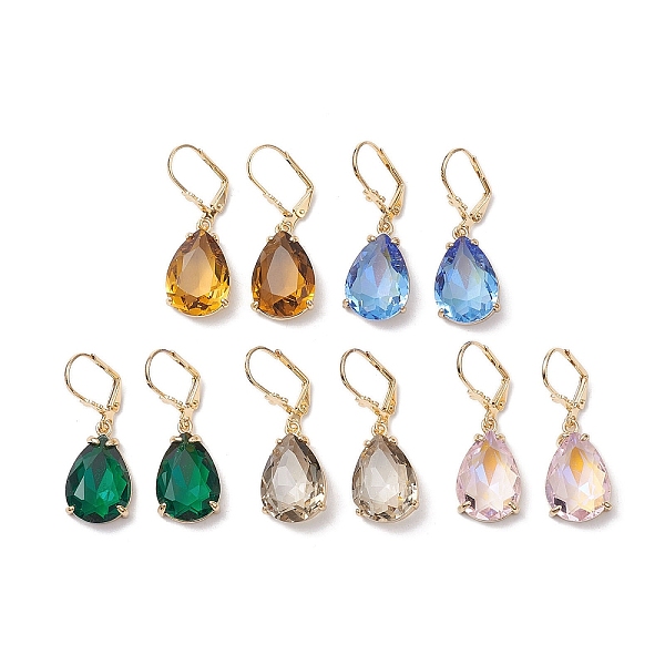 PandaHall Glass Leverback Earring, with Brass Finding, Teardrop, Mixed Color, 39x13mm Glass Teardrop Multicolor
PandaHall Glass Leverback Earring, with Brass Finding, Teardrop, Mixed Color, 39x13mm Glass Teardrop Multicolor