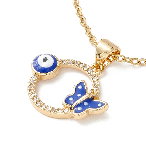 PandaHall Clear Cubic Zirconia Ring with Evil Eye and Butterfly Pendant Necklace, 304 Stainless Steel Jewelry for Women, Golden, Blue, 17.72...
PandaHall Clear Cubic Zirconia Ring with Evil Eye and Butterfly Pendant Necklace, 304 Stainless Steel Jewelry for Women, Golden, Blue, 17.72...