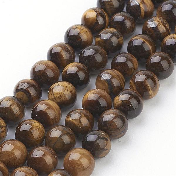 PandaHall Natural Tiger Eye Beads Strands, Grade AB+, Round, Dark Goldenrod, 10mm, Hole: 1mm Tiger Eye Round Gold
PandaHall Natural Tiger Eye Beads Strands, Grade AB+, Round, Dark Goldenrod, 10mm, Hole: 1mm Tiger Eye Round Gold