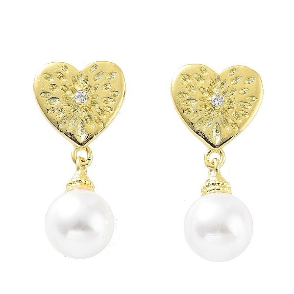 PandaHall Heart Rack Plating Brass Studs Earrings for Women, Plastic Pearl Dangle Earrings, Long-Lasting Plated, Lead Free & Cadmium Free..., White
PandaHall Heart Rack Plating Brass Studs Earrings for Women, Plastic Pearl Dangle Earrings, Long-Lasting Plated, Lead Free & Cadmium Free..., White