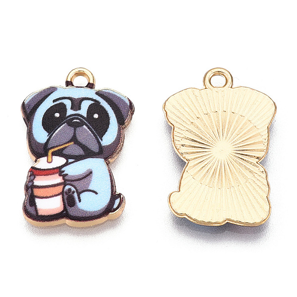 PandaHall Printed Alloy Pendants, Light Gold, Have Drink, Dog Charms, Slate Gray, 22.5x15x1.5mm, Hole: 1.6mm Alloy Dog
PandaHall Printed Alloy Pendants, Light Gold, Have Drink, Dog Charms, Slate Gray, 22.5x15x1.5mm, Hole: 1.6mm Alloy Dog