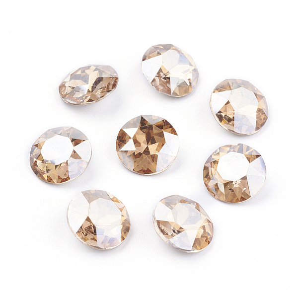 PandaHall Pointed Back & Back Plated Glass Rhinestone Cabochons, Grade A, Faceted, Flat Round, Golden Shadow, 8x4.5mm Glass Rhinestone Flat..., Gold
PandaHall Pointed Back & Back Plated Glass Rhinestone Cabochons, Grade A, Faceted, Flat Round, Golden Shadow, 8x4.5mm Glass Rhinestone Flat..., Gold