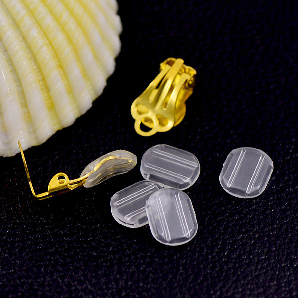 PandaHall Plastic Earring Pads, Clip Earring Cushions, For Non-pierced Earring Findings, Clear, 10.5x8mm Plastic Clear
PandaHall Plastic Earring Pads, Clip Earring Cushions, For Non-pierced Earring Findings, Clear, 10.5x8mm Plastic Clear