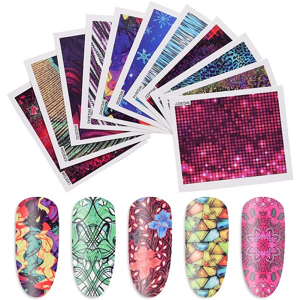 PandaHall Nail Art Stickers, For Nail Tips Decorations, Rectangle, Mixed Color, 65x55mm, 45sheets/set Paper Rectangle Multicolor
PandaHall Nail Art Stickers, For Nail Tips Decorations, Rectangle, Mixed Color, 65x55mm, 45sheets/set Paper Rectangle Multicolor