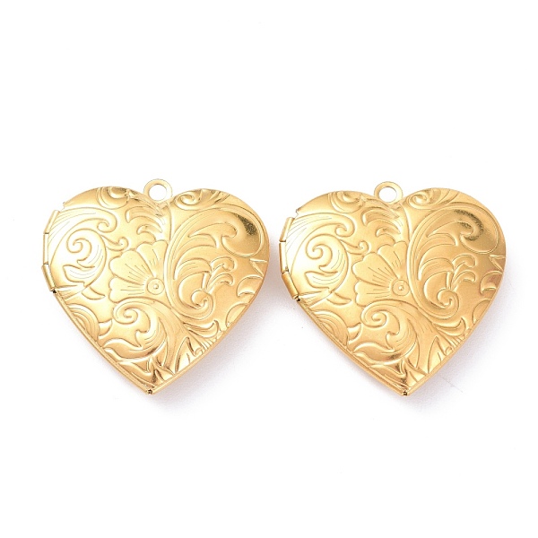 PandaHall Ion Plating(IP) 304 Stainless Steel Locket Pendants, Photo Frame Pendants for Necklaces, Heart with Flower, Golden, 29x29x7mm...
PandaHall Ion Plating(IP) 304 Stainless Steel Locket Pendants, Photo Frame Pendants for Necklaces, Heart with Flower, Golden, 29x29x7mm...