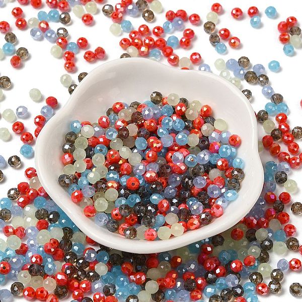 PandaHall Glass Beads, Faceted, Rondelle, Light Steel Blue, 4x3mm, Hole: 0.4mm, about 6800pcs/500g Glass Rondelle
PandaHall Glass Beads, Faceted, Rondelle, Light Steel Blue, 4x3mm, Hole: 0.4mm, about 6800pcs/500g Glass Rondelle
