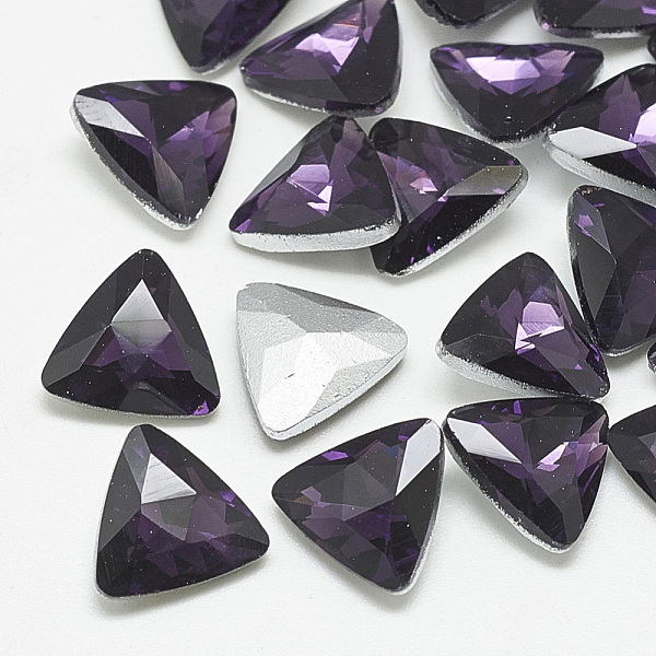 PandaHall Pointed Back Glass Rhinestone Cabochons, Back Plated, Faceted, Triangle, Tanzanite, 13x14x4.5mm Glass Rhinestone Triangle Purple
PandaHall Pointed Back Glass Rhinestone Cabochons, Back Plated, Faceted, Triangle, Tanzanite, 13x14x4.5mm Glass Rhinestone Triangle Purple