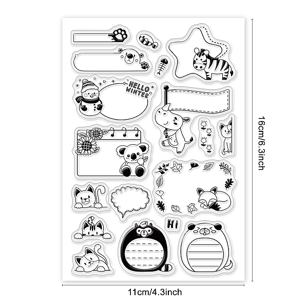 PandaHall PVC Plastic Stamps, for DIY Scrapbooking, Photo Album Decorative, Cards Making, Stamp Sheets, Animal Pattern, 16x11x0.3cm Plastic...
PandaHall PVC Plastic Stamps, for DIY Scrapbooking, Photo Album Decorative, Cards Making, Stamp Sheets, Animal Pattern, 16x11x0.3cm Plastic...