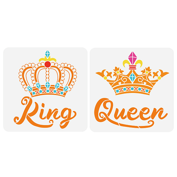PandaHall 2Pcs 2 Styles PET Hollow Out Drawing Painting Stencils, for DIY Scrapbook, Photo Album, Crown, 300x300mm, 1pc/style Plastic Crown
PandaHall 2Pcs 2 Styles PET Hollow Out Drawing Painting Stencils, for DIY Scrapbook, Photo Album, Crown, 300x300mm, 1pc/style Plastic Crown