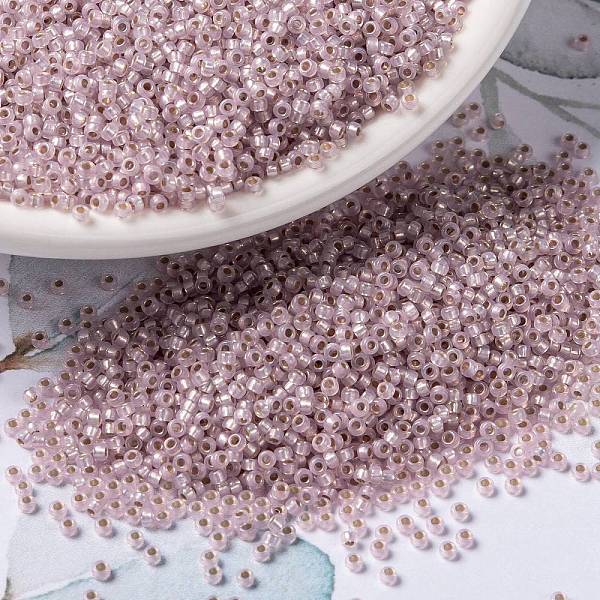 PandaHall MIYUKI Round Rocailles Beads, Japanese Seed Beads, 15/0, (RR2357) Silverlined Pale Rose Opal, 1.5mm, Hole: 0.7mm, about..., Purple
PandaHall MIYUKI Round Rocailles Beads, Japanese Seed Beads, 15/0, (RR2357) Silverlined Pale Rose Opal, 1.5mm, Hole: 0.7mm, about..., Purple