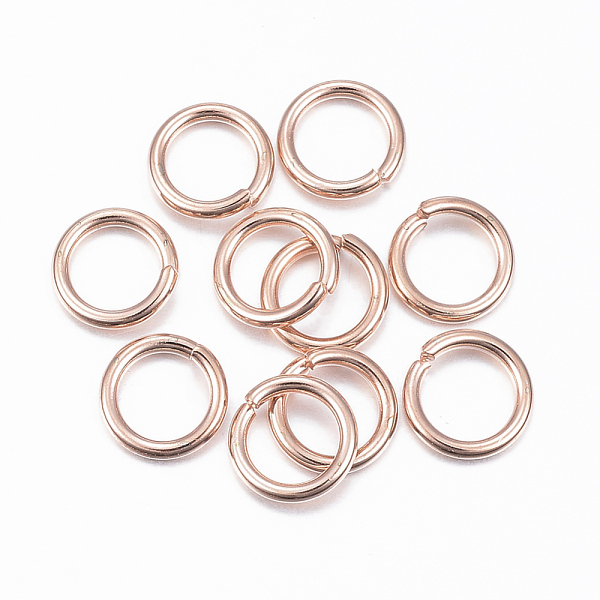 PandaHall 304 Stainless Steel Open Jump Rings, Rose Gold, 8x1.2mm, Inner Diameter: 6mm 304 Stainless Steel
PandaHall 304 Stainless Steel Open Jump Rings, Rose Gold, 8x1.2mm, Inner Diameter: 6mm 304 Stainless Steel