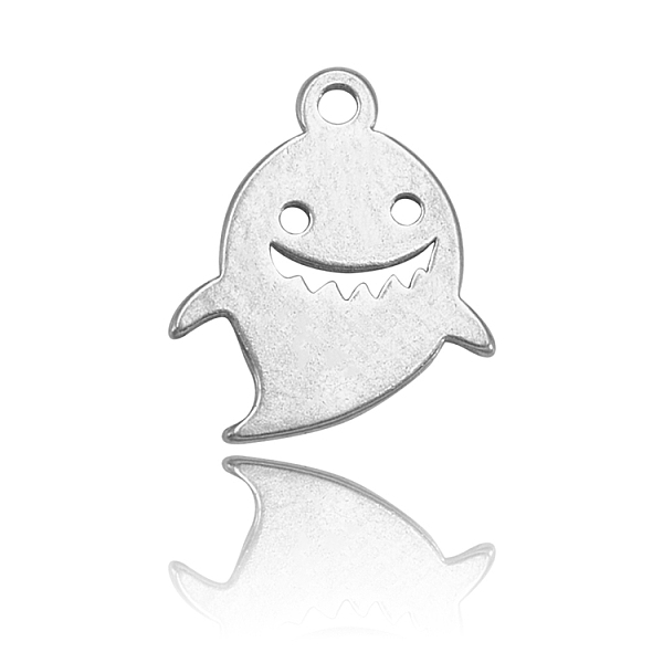 PandaHall 304 Stainless Steel Charms, Cartoon Style, Shark shaped, Stainless Steel Color, 12x10x1mm, Hole: 1mm 304 Stainless Steel Fish
PandaHall 304 Stainless Steel Charms, Cartoon Style, Shark shaped, Stainless Steel Color, 12x10x1mm, Hole: 1mm 304 Stainless Steel Fish