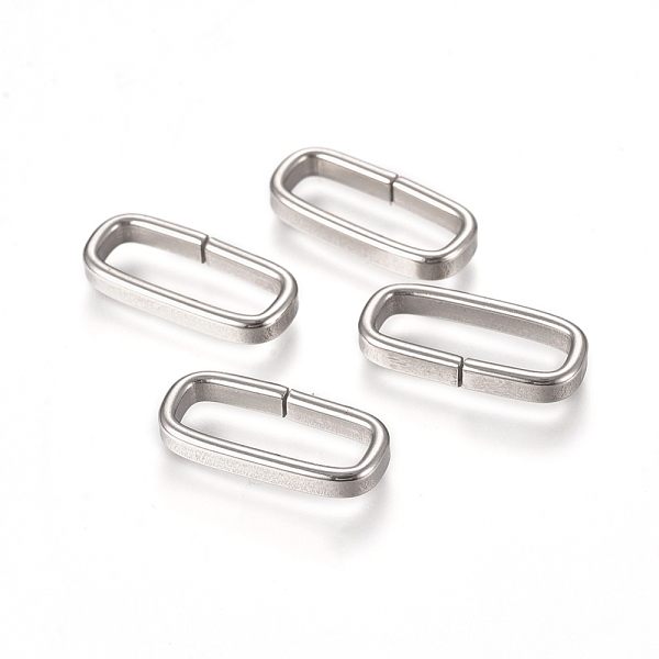 PandaHall 201 Stainless Steel Quick Link Connectors, Linking Rings, Closed but Unsoldered, Rectangle, Stainless Steel Color, 16.5x7.3x2.3mm...
PandaHall 201 Stainless Steel Quick Link Connectors, Linking Rings, Closed but Unsoldered, Rectangle, Stainless Steel Color, 16.5x7.3x2.3mm...