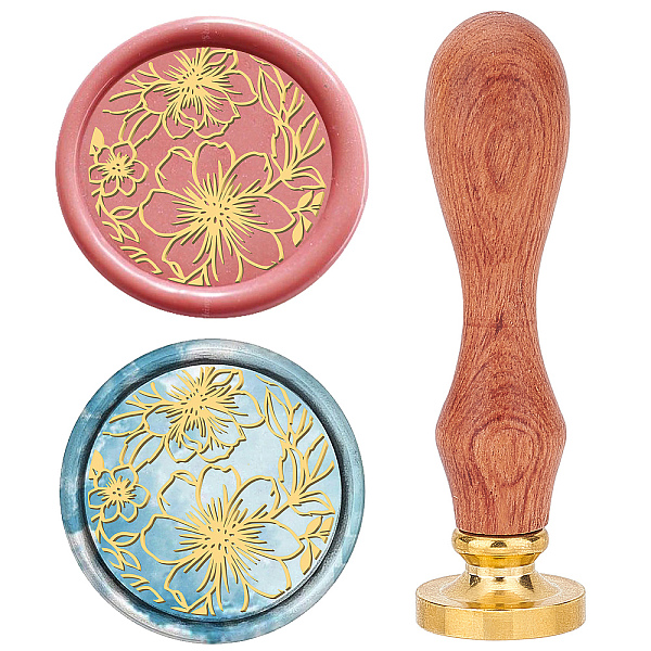 PandaHall Brass Wax Seal Stamps with Rosewood Handle, for DIY Scrapbooking, Flower, 25mm Brass Flower
PandaHall Brass Wax Seal Stamps with Rosewood Handle, for DIY Scrapbooking, Flower, 25mm Brass Flower