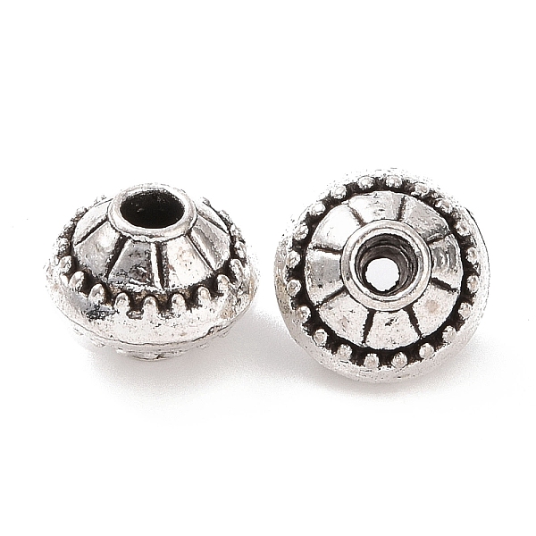 PandaHall Tibetan Style Alloy Beads, Bicone, Antique Silver, 10x8mm, Hole: 2.4mm, about 500pcs/1000g Alloy Bicone
PandaHall Tibetan Style Alloy Beads, Bicone, Antique Silver, 10x8mm, Hole: 2.4mm, about 500pcs/1000g Alloy Bicone