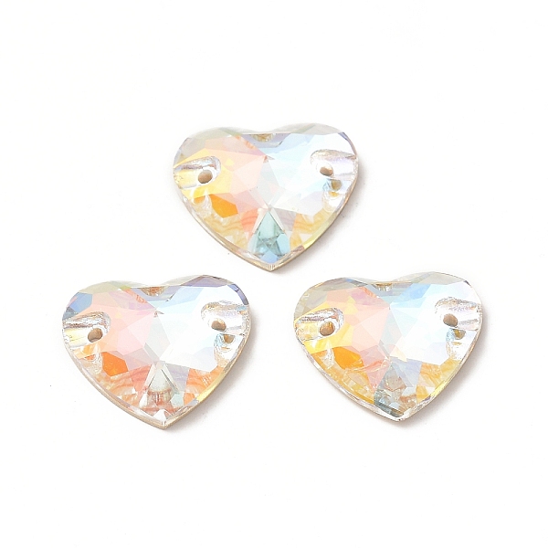 PandaHall Heart Shape Sew on Rhinestone, K5 Glass Rhinestone, 2-Hole Link, Plated Flat Back, Sewing Craft Decoration, Light Crystal AB..., Clear
PandaHall Heart Shape Sew on Rhinestone, K5 Glass Rhinestone, 2-Hole Link, Plated Flat Back, Sewing Craft Decoration, Light Crystal AB..., Clear