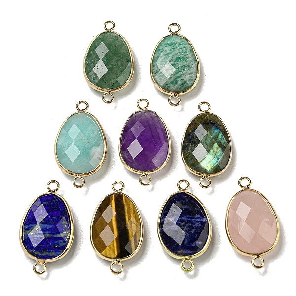 PandaHall Natural Mixed Gemstone Connector Charms, Faceted Teardrop Charms with Light Gold Tone Brass Edge, 31.5~32x17~17.5x6.5~7mm, Hole...
PandaHall Natural Mixed Gemstone Connector Charms, Faceted Teardrop Charms with Light Gold Tone Brass Edge, 31.5~32x17~17.5x6.5~7mm, Hole...