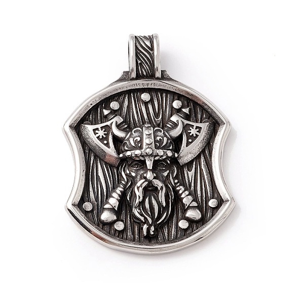 PandaHall Tibetan Style 304 Stainless Steel Pendants, Antique Silver, 49x36x5.5mm, Hole: 7.5x5mm 304 Stainless Steel Others
PandaHall Tibetan Style 304 Stainless Steel Pendants, Antique Silver, 49x36x5.5mm, Hole: 7.5x5mm 304 Stainless Steel Others