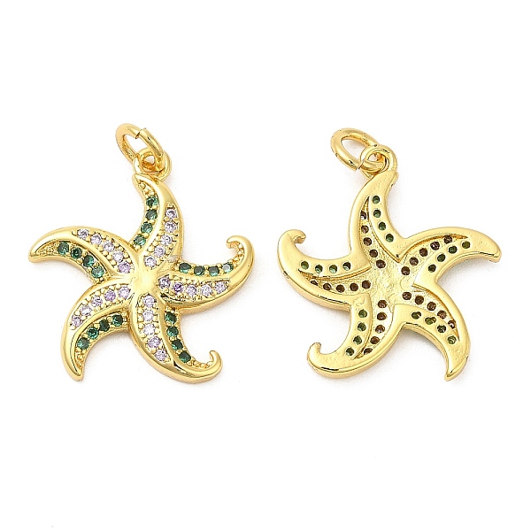 PandaHall Brass Micro Pave Cubic Zirconia Pendants, Starfish, Real 18K Gold Plated, 20x18x2.5mm, Hole: 3mm Brass+Cubic Zirconia Starfish..., Green
PandaHall Brass Micro Pave Cubic Zirconia Pendants, Starfish, Real 18K Gold Plated, 20x18x2.5mm, Hole: 3mm Brass+Cubic Zirconia Starfish..., Green