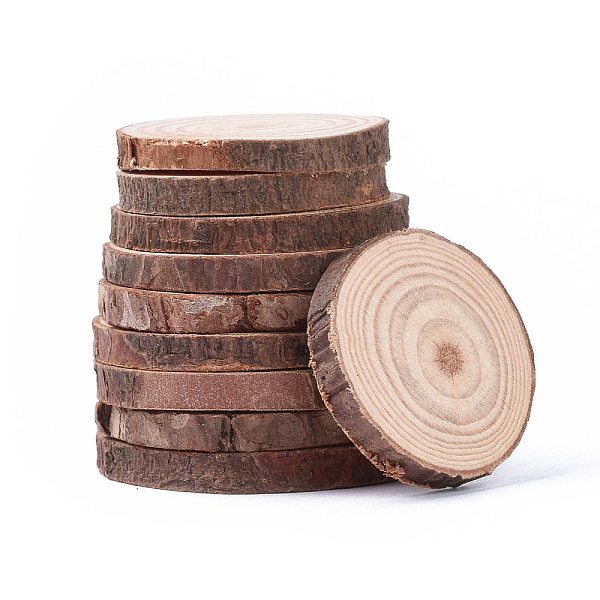 PandaHall Unfinished Natural Poplar Wood Cabochons, Wooden Circles Tree Slices, Flat Round, BurlyWood, 30~60x5~5.5mm Wood Flat Round Orange
PandaHall Unfinished Natural Poplar Wood Cabochons, Wooden Circles Tree Slices, Flat Round, BurlyWood, 30~60x5~5.5mm Wood Flat Round Orange