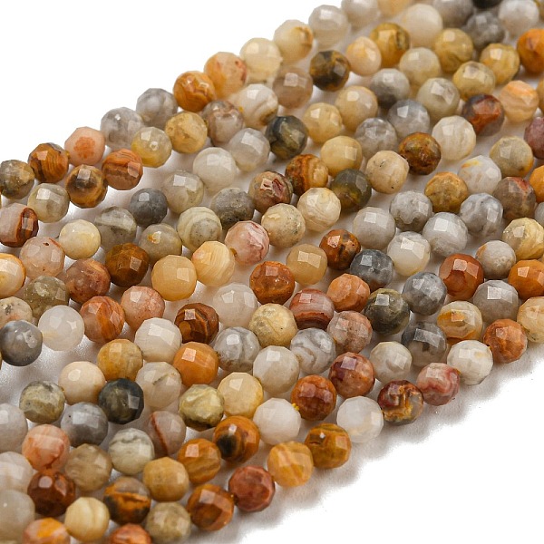 PandaHall Natural Crazy Lace Agate Beads Strands, Faceted, Round, 3mm, Hole: 1mm Crazy Agate Round Yellow
PandaHall Natural Crazy Lace Agate Beads Strands, Faceted, Round, 3mm, Hole: 1mm Crazy Agate Round Yellow