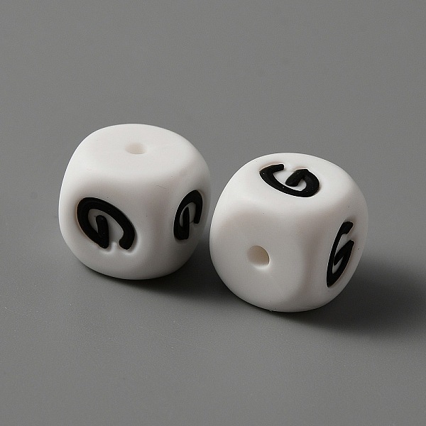 PandaHall Food Grade Eco-Friendly Silicone Beads, Chewing Beads For Teethers, DIY Nursing Necklaces Making, White Cube with Black Letter...
PandaHall Food Grade Eco-Friendly Silicone Beads, Chewing Beads For Teethers, DIY Nursing Necklaces Making, White Cube with Black Letter...