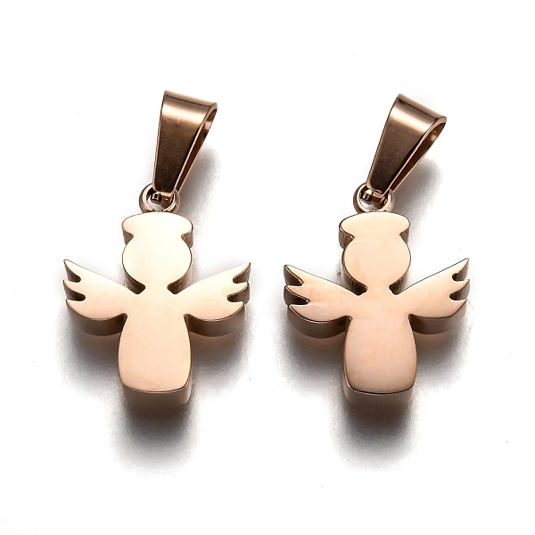 PandaHall Ion Plating(IP) 304 Stainless Steel Pendants, Manual Polishing, Angel, Rose Gold, 16.5x13x3.5mm, Hole: 3x7mm 304 Stainless Steel...
PandaHall Ion Plating(IP) 304 Stainless Steel Pendants, Manual Polishing, Angel, Rose Gold, 16.5x13x3.5mm, Hole: 3x7mm 304 Stainless Steel...