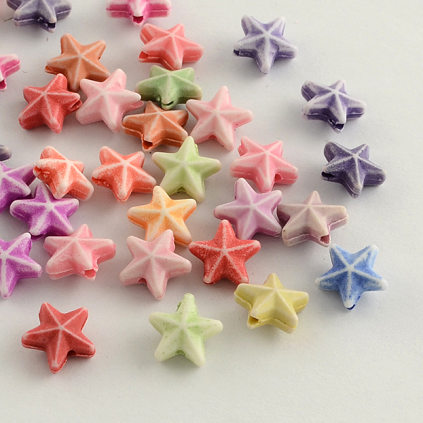 PandaHall Craft Style Colorful Acrylic Beads, Starfish/Sea Stars, Mixed Color, 10x10x5mm, Hole: 2mm, about 230pcs/50g Acrylic Starfish..., Multicolor
PandaHall Craft Style Colorful Acrylic Beads, Starfish/Sea Stars, Mixed Color, 10x10x5mm, Hole: 2mm, about 230pcs/50g Acrylic Starfish..., Multicolor