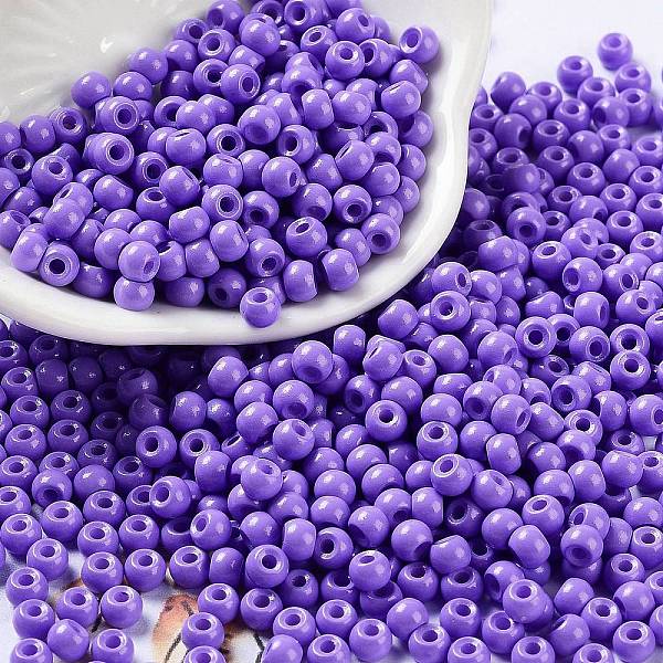 PandaHall Baking Paint Glass Seed Beads, Round, Medium Purple, 4x3mm, Hole: 1.2mm, about 7650pcs/pound Glass
PandaHall Baking Paint Glass Seed Beads, Round, Medium Purple, 4x3mm, Hole: 1.2mm, about 7650pcs/pound Glass