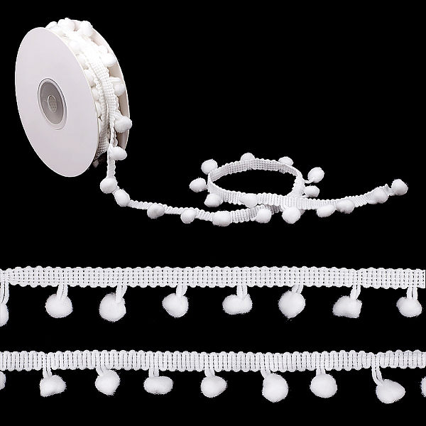 PandaHall Polyester Pom Pom Ball Ribbons, White, 3/4"(20mm), 5yard/roll(4.57m/roll) Polyester None White
PandaHall Polyester Pom Pom Ball Ribbons, White, 3/4"(20mm), 5yard/roll(4.57m/roll) Polyester None White