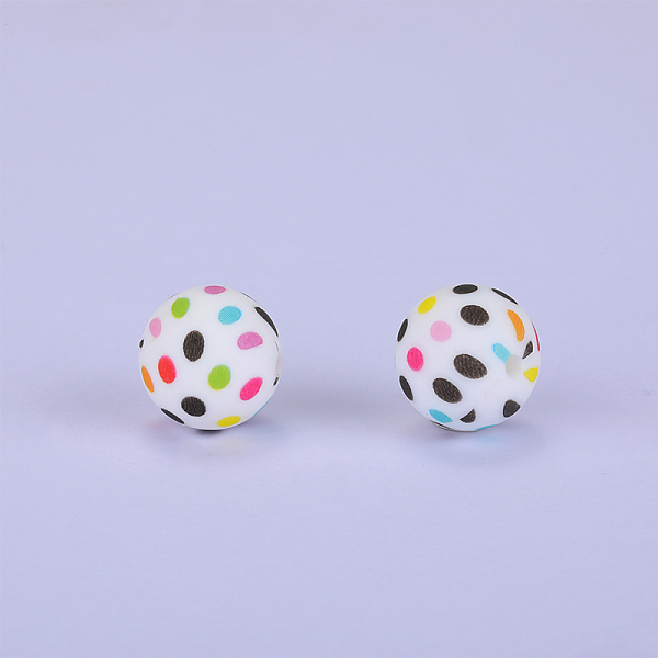 PandaHall Printed Round Silicone Focal Beads, Colorful, 15x15mm, Hole: 2mm Silicone Round
PandaHall Printed Round Silicone Focal Beads, Colorful, 15x15mm, Hole: 2mm Silicone Round