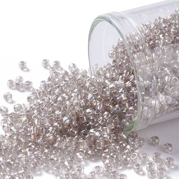 PandaHall TOHO Round Seed Beads, Japanese Seed Beads, (1807) Grey Lined Soft Rose Rainbow, 11/0, 2.2mm, Hole: 0.8mm, about 1110pcs/10g Glass..., Gray
PandaHall TOHO Round Seed Beads, Japanese Seed Beads, (1807) Grey Lined Soft Rose Rainbow, 11/0, 2.2mm, Hole: 0.8mm, about 1110pcs/10g Glass..., Gray